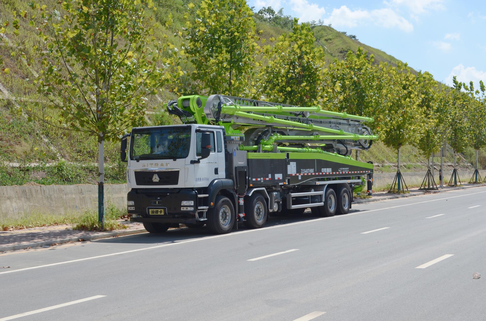 四桥60M重汽汕德卡国六泵车_产品型号_产品段位_小类_混凝土机械_工程机械_产品中心_9001cc金沙以诚为本