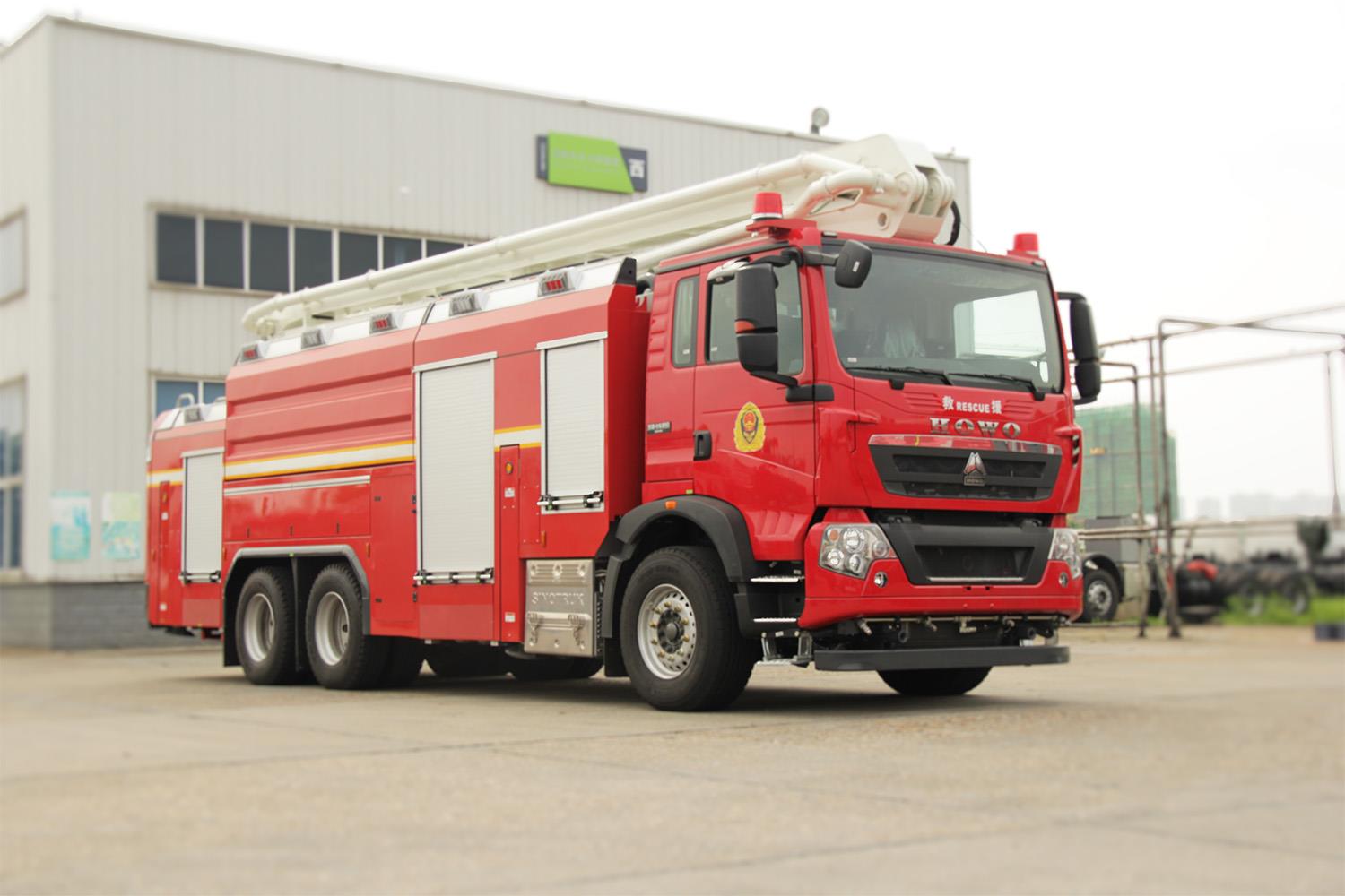ZLF5341JXFJP25型抬高喷射消防车_产品型号_产品段位_小类_应急装备_产品中心_9001cc金沙以诚为本