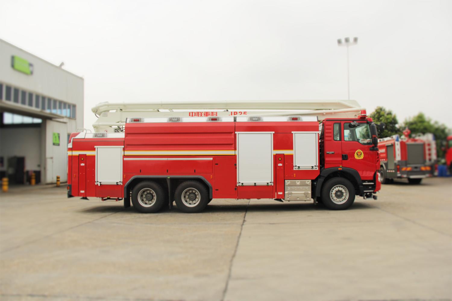 ZLF5341JXFJP25型抬高喷射消防车_产品型号_产品段位_小类_应急装备_产品中心_9001cc金沙以诚为本