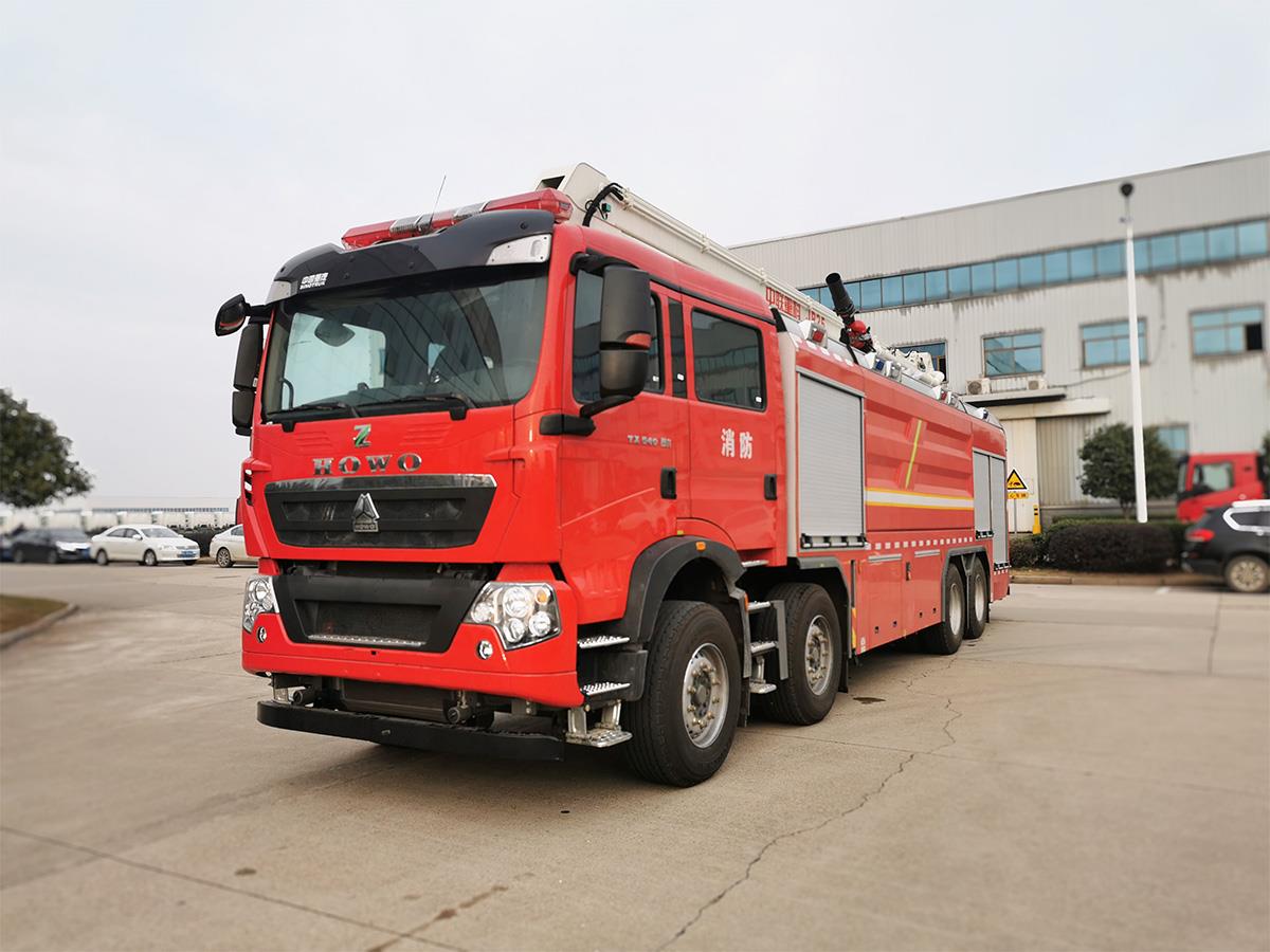 ZLF5430JXFJP25型抬高喷射消防车_产品型号_产品段位_小类_应急装备_产品中心_9001cc金沙以诚为本