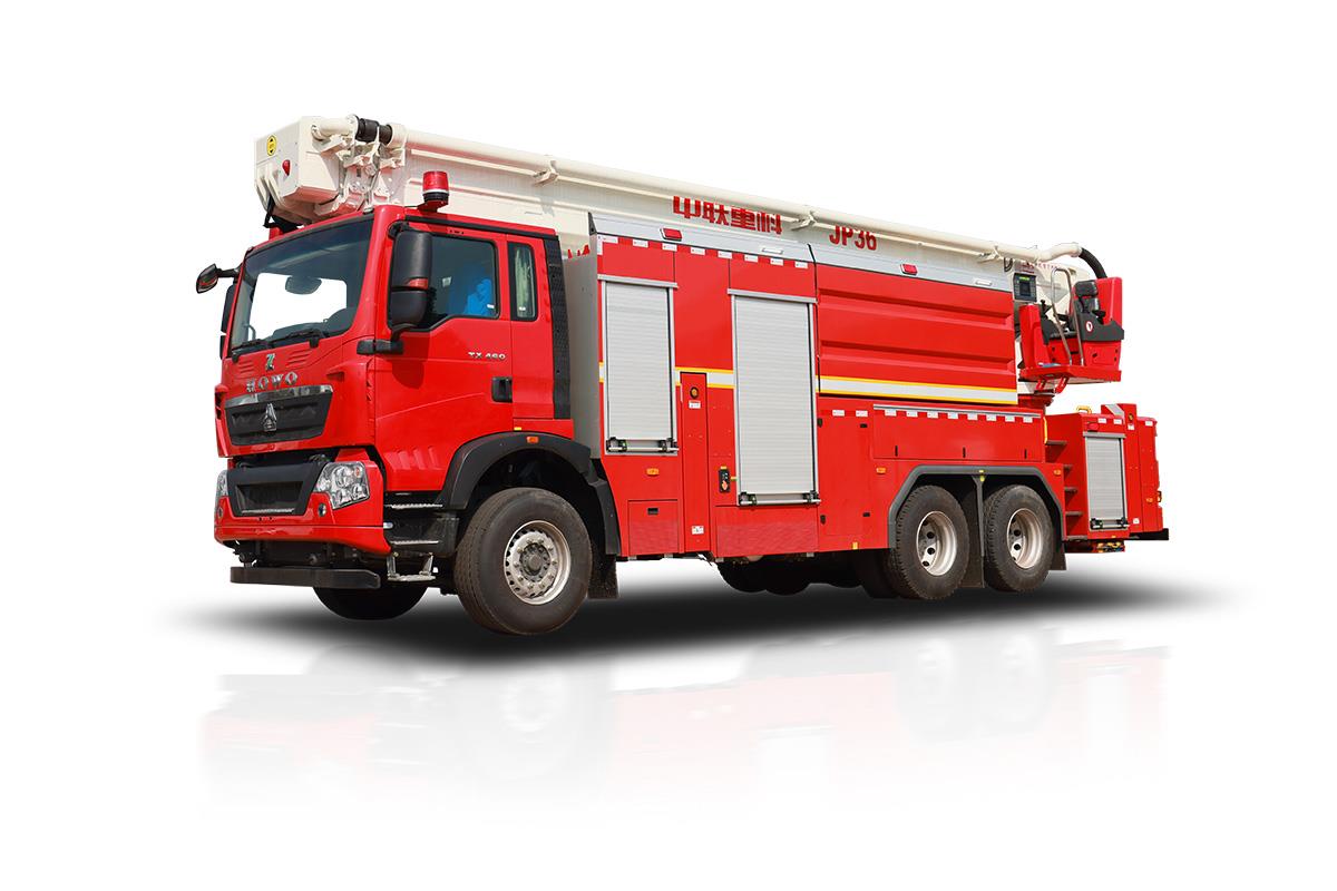 ZLF5340JXFJP36抬高喷射消防车_产品型号_产品段位_小类_应急装备_产品中心_9001cc金沙以诚为本