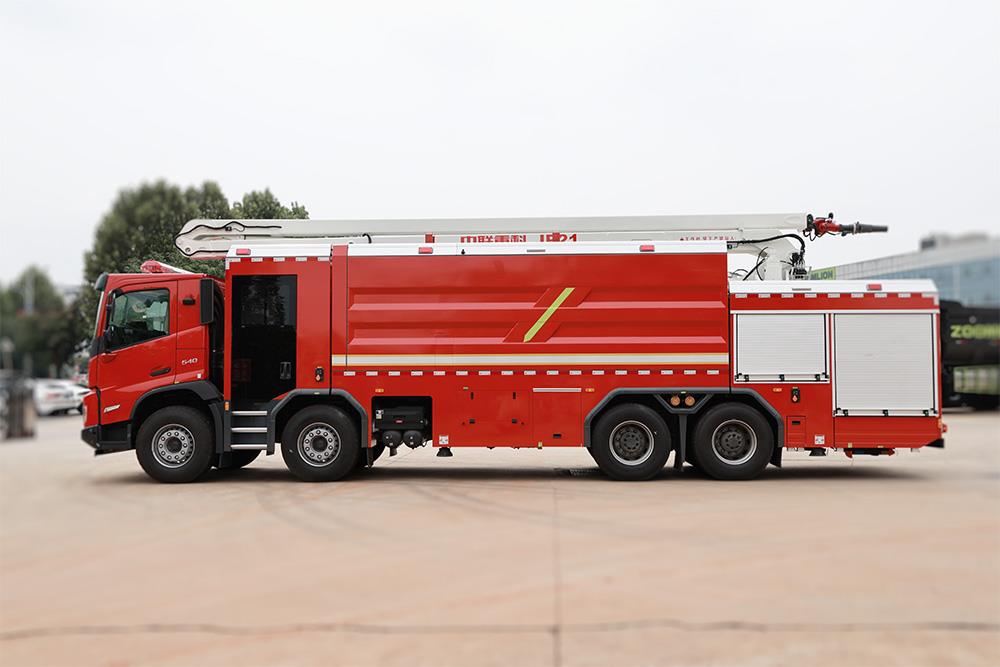 ZLF5430JXFJP21型抬高喷射消防车_产品型号_产品段位_小类_应急装备_产品中心_9001cc金沙以诚为本