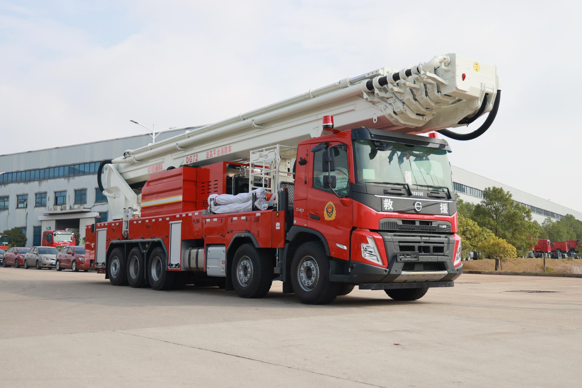 ZLF5510JXFDG72型多功效登高平台消防车_产品型号_产品段位_小类_应急装备_产品中心_9001cc金沙以诚为本
