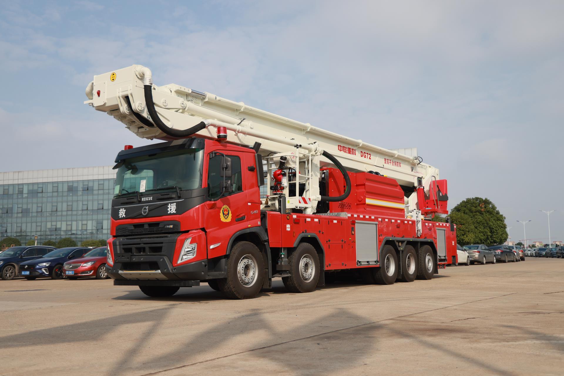 ZLF5510JXFDG72型多功效登高平台消防车_产品型号_产品段位_小类_应急装备_产品中心_9001cc金沙以诚为本